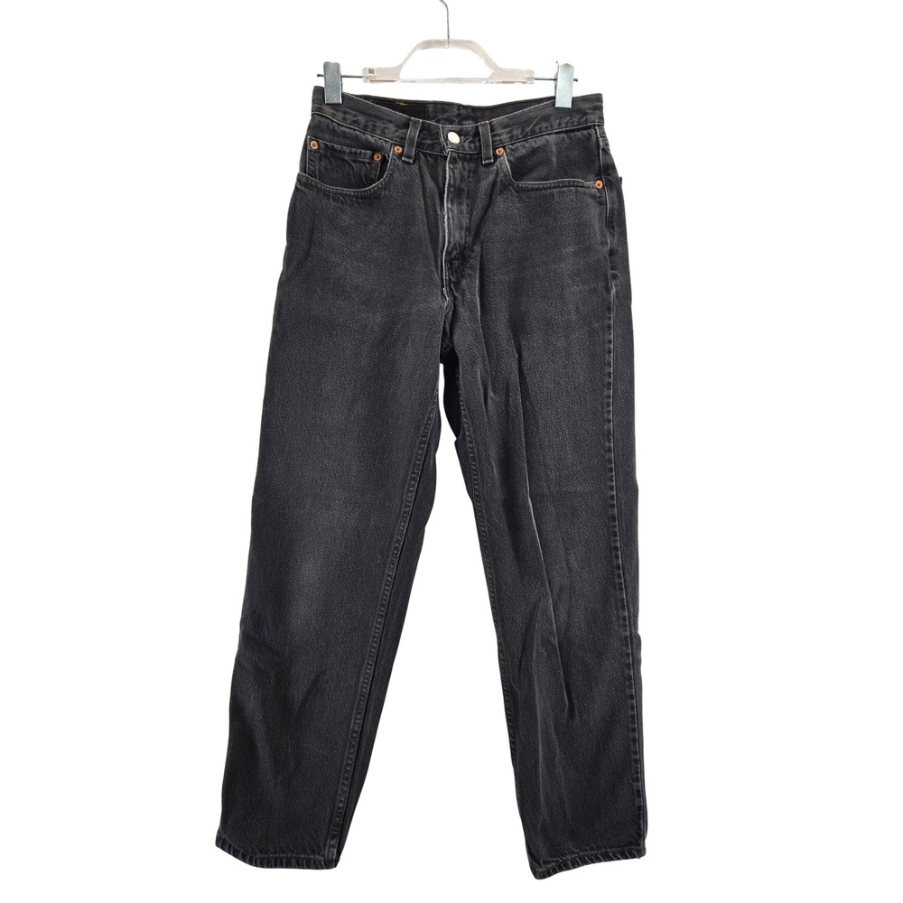 Vintage Levis 550 Relaxed Fit Tapered Leg Black Jeans 32x32 Grunge Gorpcore